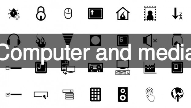 626x357 Computer And Media Icon Pack Vector Free Download