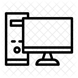 256x256 Computer Icon Of Line Style