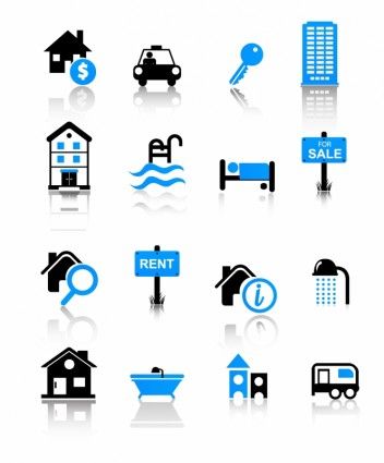 352x425 Real Estate Icons Real Estate Icons, Vector Icons