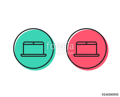 500x405 Laptop Computer Icon Notebook Sign Portable Personal Computer