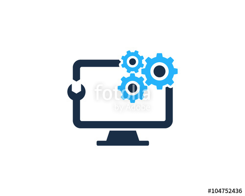 500x400 Computer Repair Logo Stock Image And Royalty Free Vector