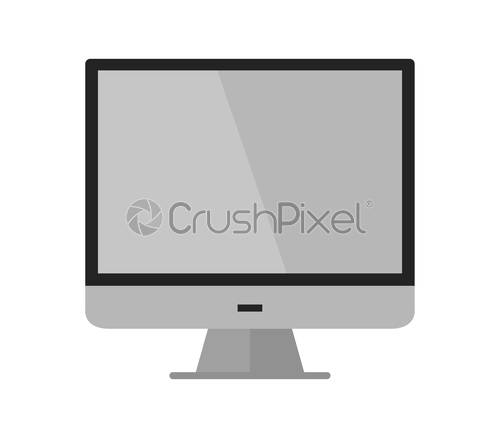 500x438 Computer Monitor Icon, Stock Vector Crushpixel