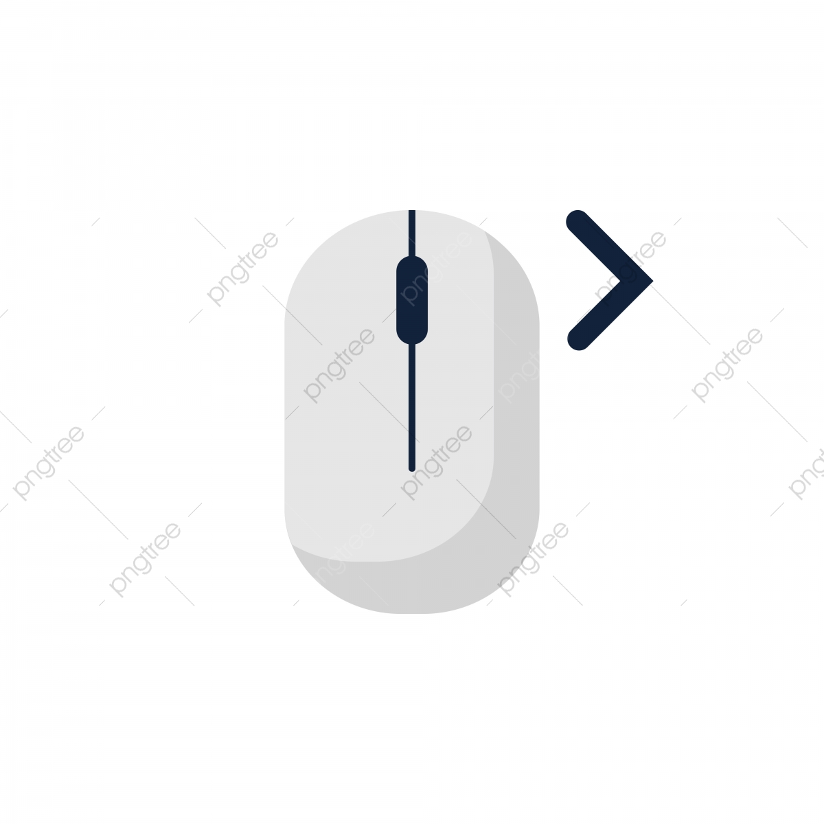 1200x1200 Click Right Left Computer Mouse Icon Symbol Flat Style Design