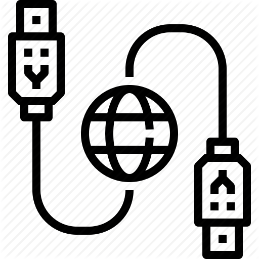 512x512 Cable, Computer, Connection, Parts, Technology, Usb Icon