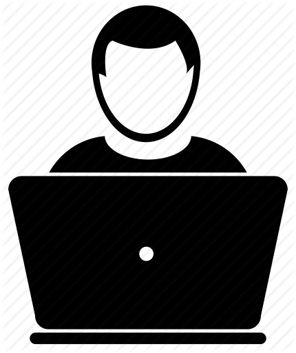 430x512 Man At Computer Icons Images