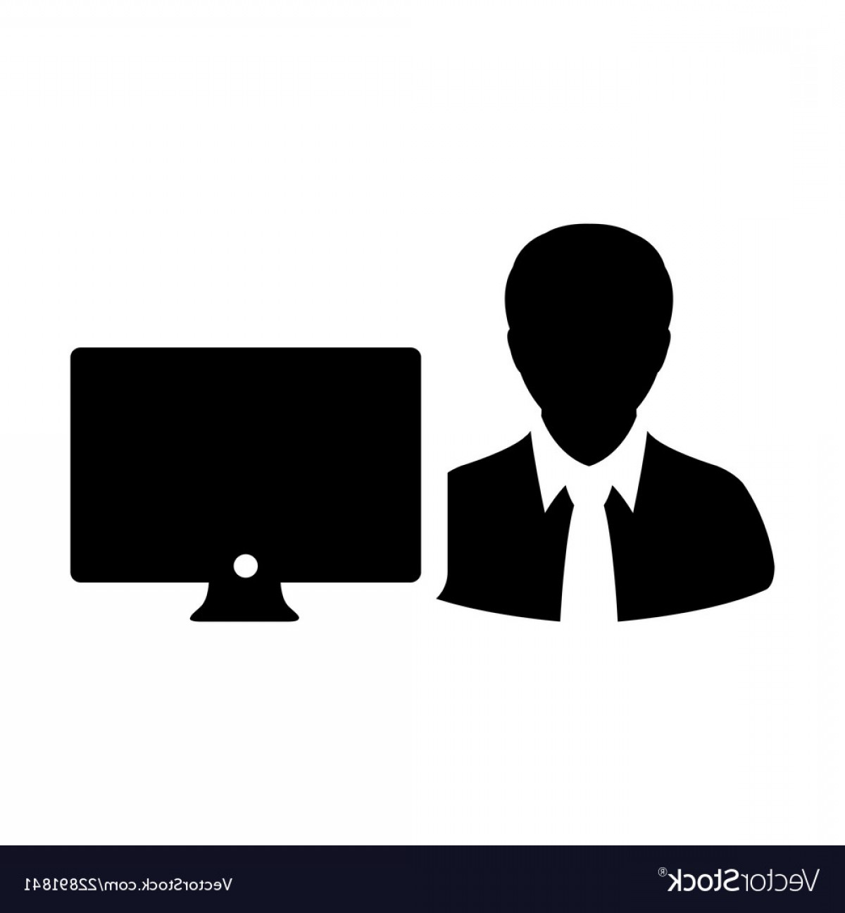 1200x1296 Admn Male Person User With Computer Monitor Vector Catchsplace