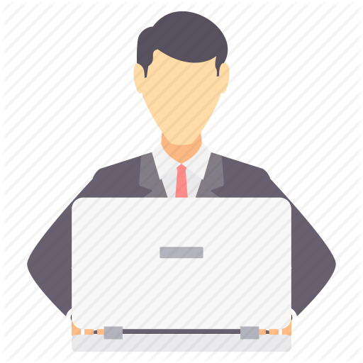 512x512 Business, Busy, Computer, Laptop, Male, Man, Working Icon