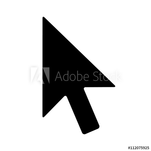 500x500 Computer Mouse Pointer Cursor Arrow Flat Icon For Apps
