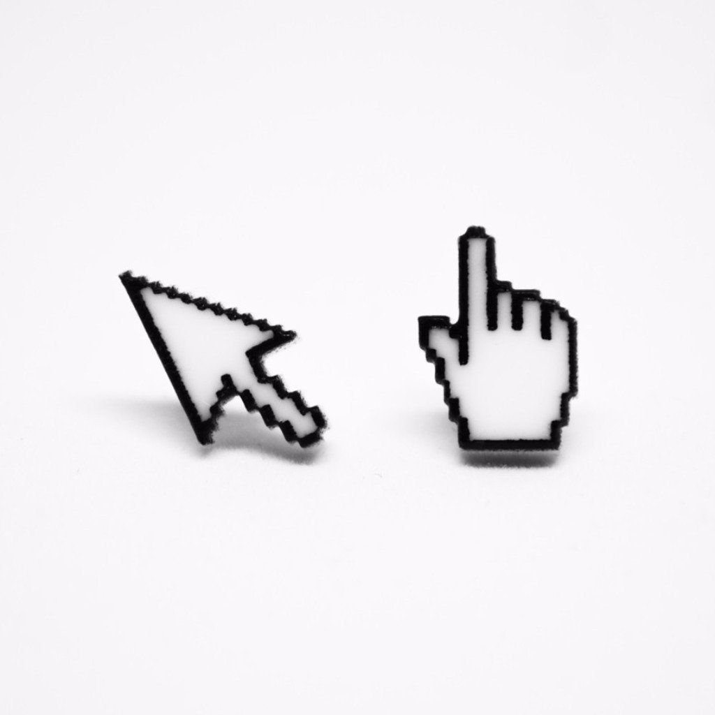 1024x1024 Mouse Pointer Icon Earrings