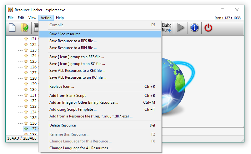 803x493 Resource Hacker