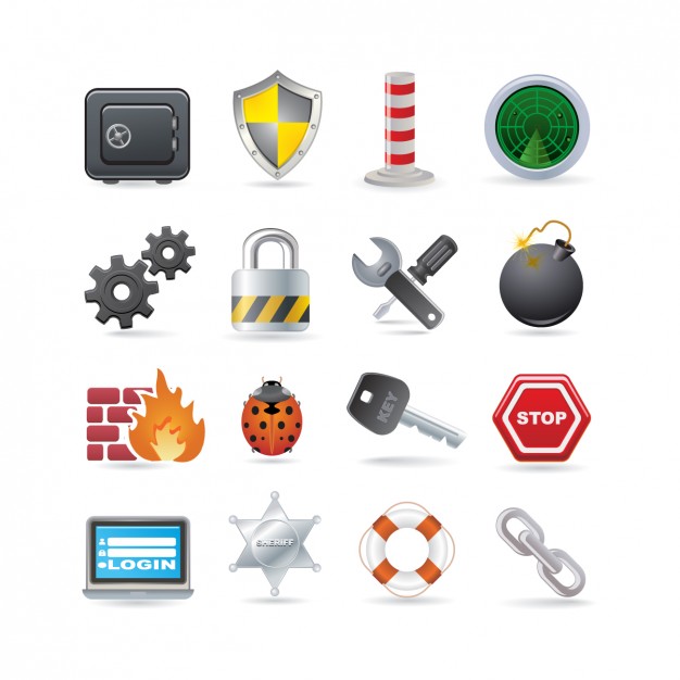 626x626 Security Icon Set Vector Free Download