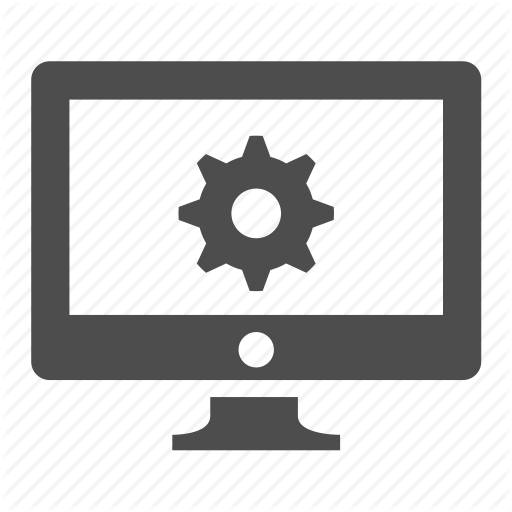 512x512 Cog, Computer, Configuration, Monitor, Screen, System Icon