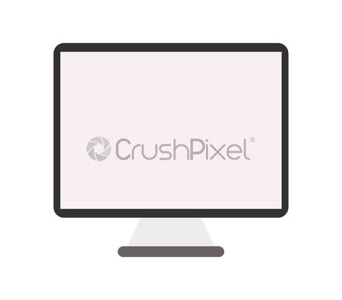 500x438 Computer Monitor Icon, Stock Vector Crushpixel