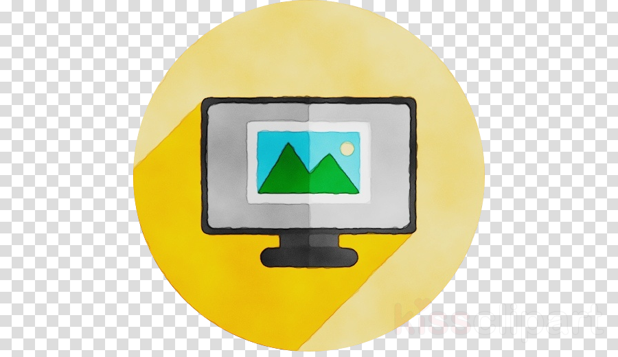 900x520 Yellow Technology Icon Logo Computer Monitor Accessory Clipart