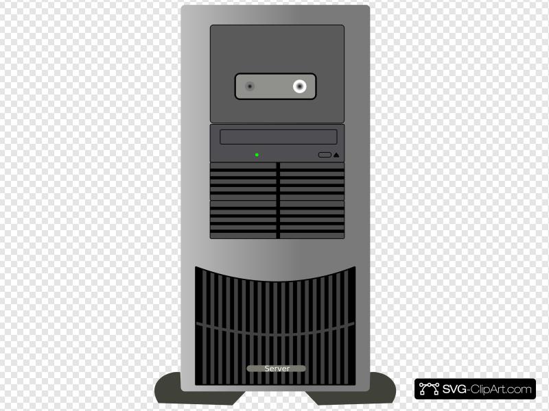 800x600 Computer Tower Clip Art, Icon