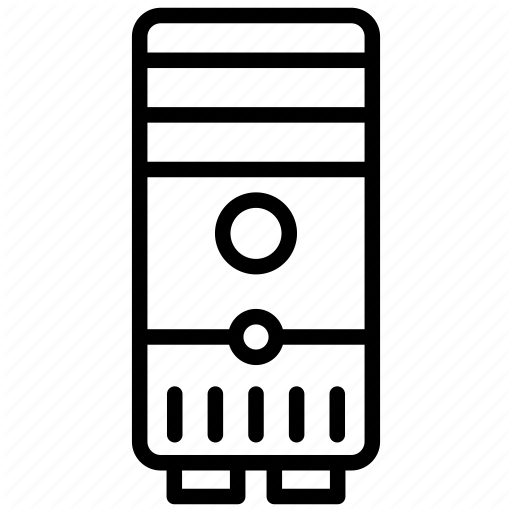 512x512 Computer, Cpu, Desktop Pc, Pc, Pc Tower Icon