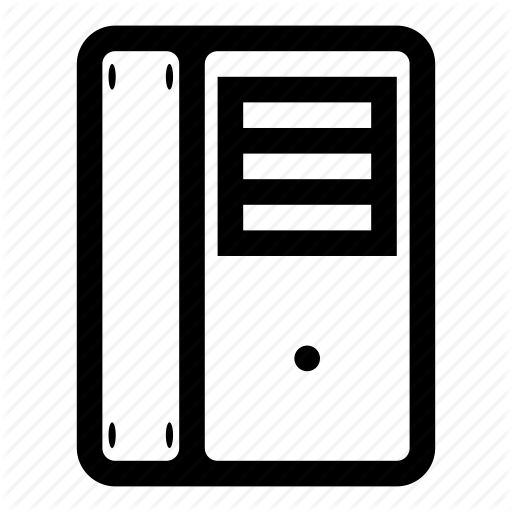 512x512 Computer, Hardware, Pc, Pc Tower, Server, System Unit, Technology Icon