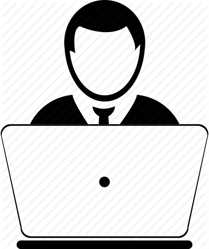 430x512 Computer User Png Vector