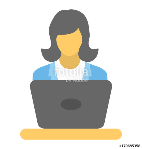 475x500 Computer User Vector Icon Stock Image And Royalty Free Vector
