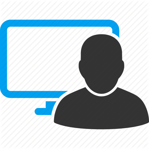 512x512 Computer User, Desktop, Display, Monitor, Office Work, Online