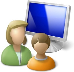 Computer User Icon at Vectorified.com | Collection of Computer User ...