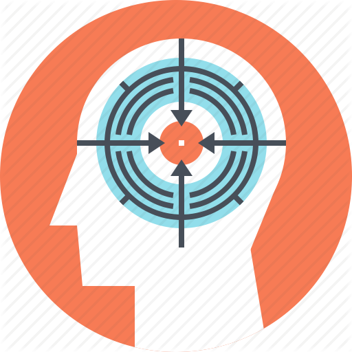 512x512 Concentration, Focus, Head, Human, Mind, Target, Thinking Icon