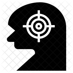 256x256 Concentration Icon Of Glyph Style