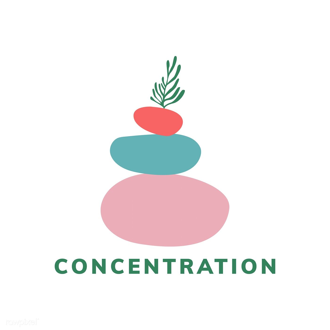 1400x1400 Concentration And Meditation Icon Vector Free Image