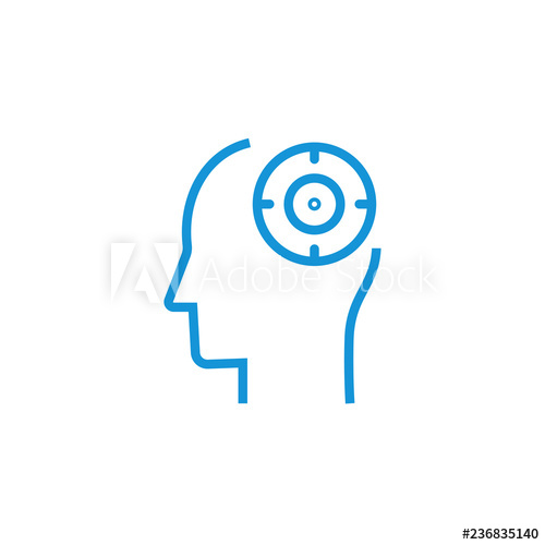 500x500 Mental Concentration Icon Mind Focus Icon Concept Marketing