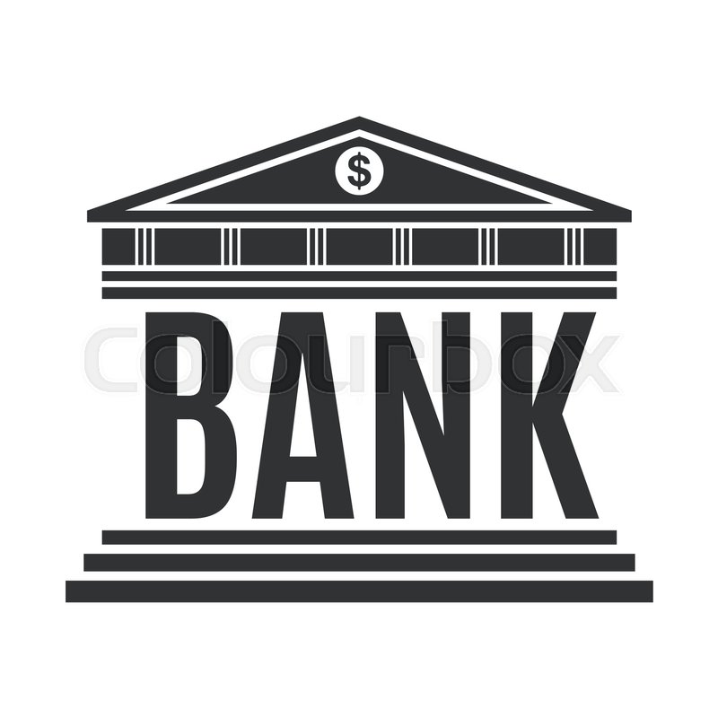 800x800 Bank Concept Icon Isolated On White Stock Vector Colourbox