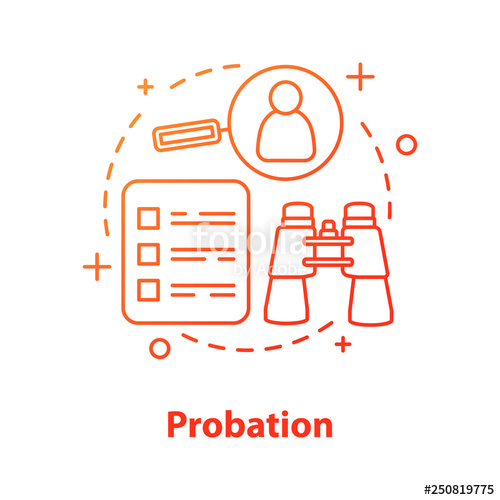 500x500 Probation Concept Icon Stock Image And Royalty Free Vector