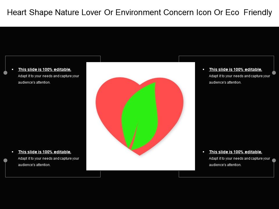 960x720 Heart Shape Nature Lover Or Environment Concern Icon Or Eco