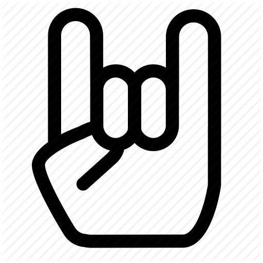 512x512 Concert, Heavy Metal, Horns, Line, Metal, Music, Rock Icon