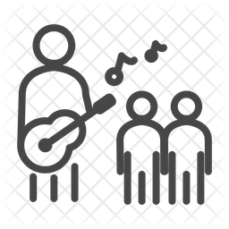 256x256 Music Concert Icon Of Line Style