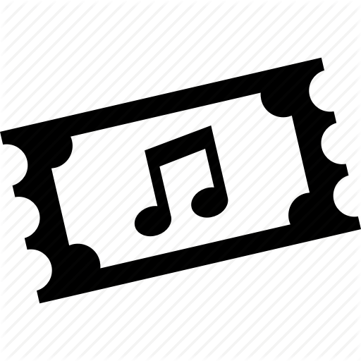 512x512 Concert, Event, Music, Recital, Single, Ticket Icon