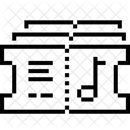 256x256 Concert Ticket Icon Of Line Style