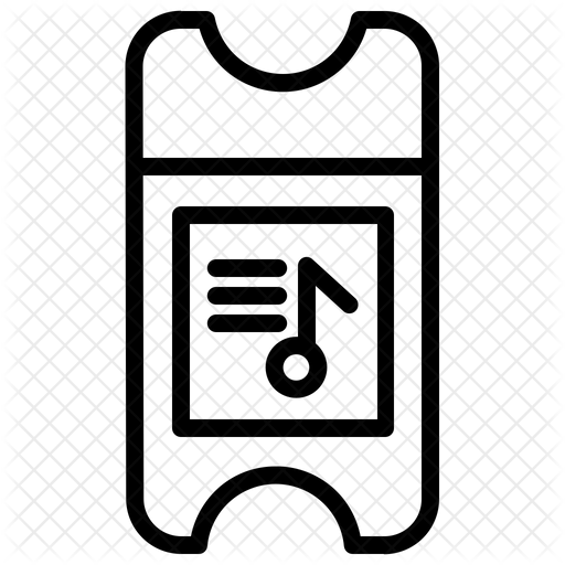 512x512 Ticket Icon Of Line Style