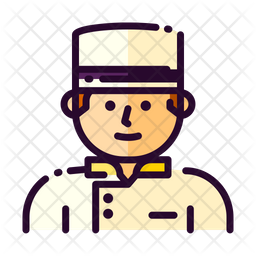 256x256 Concierge Icon Of Colored Outline Style