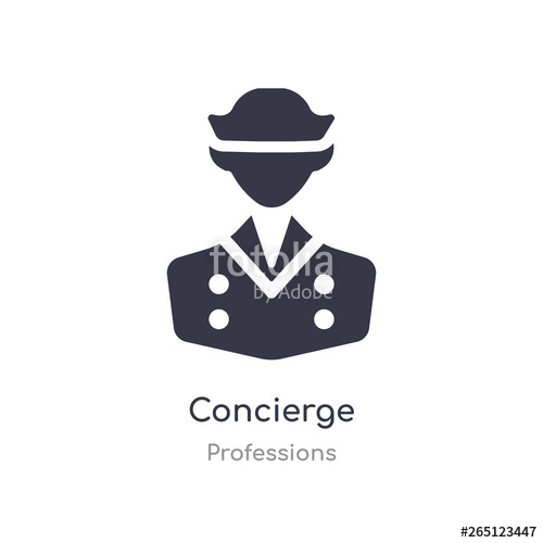 500x500 Concierge Icon Isolated Concierge Icon Vector Illustration