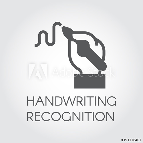 500x500 Handwriting Recognition Flat Icon Hand Holding Pen And Writing