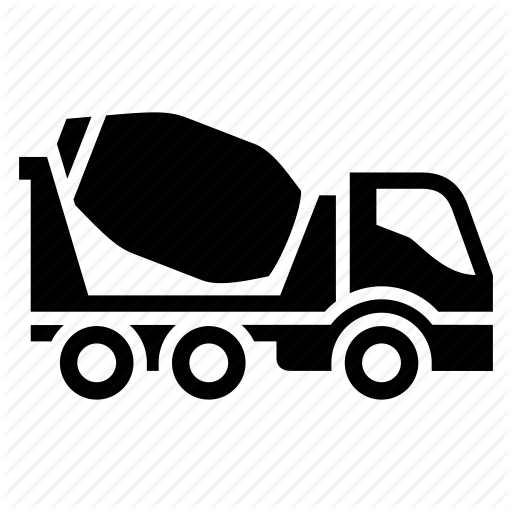 512x512 Car, Cement, Concrete Mixer, Freight Transport, Truck, Vehicle Icon