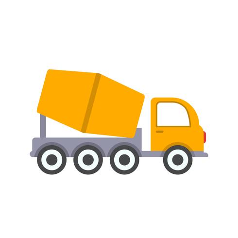 490x490 Vector Concrete Mixer Icon