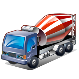 256x256 Concrete Mixer Truck Icon Free Icons Download