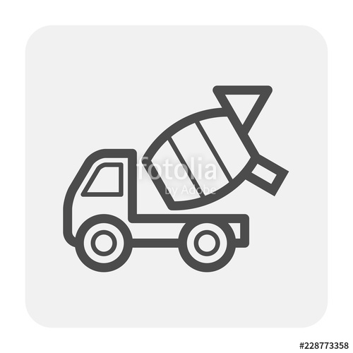 500x500 Concrete Truck Icon Stock Image And Royalty Free Vector