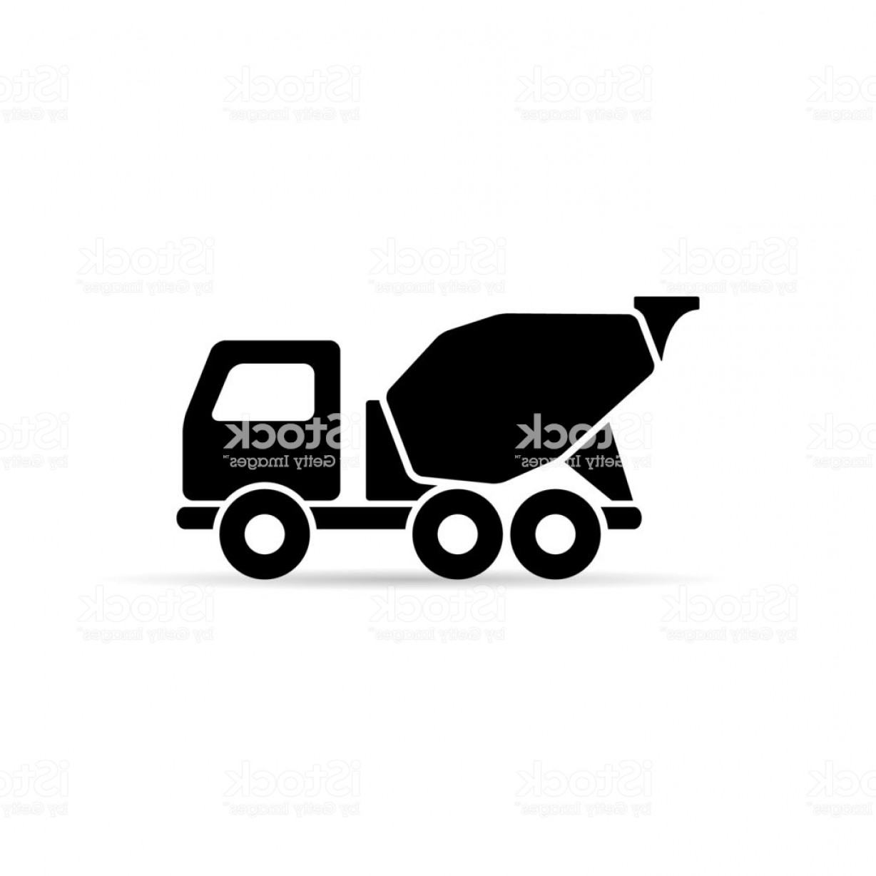 1228x1228 Concrete Mixer Icon Vector Isolated Mixer Truck Symbol Gm Cqrecords