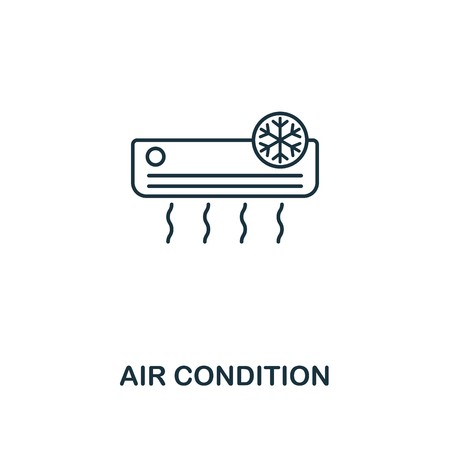 450x450 Air Condition Icon Thin Style Design From Household Icons