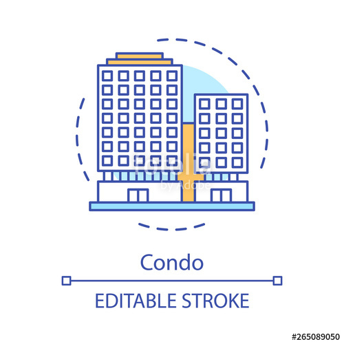 500x500 Condo Concept Icon Stock Image And Royalty Free Vector