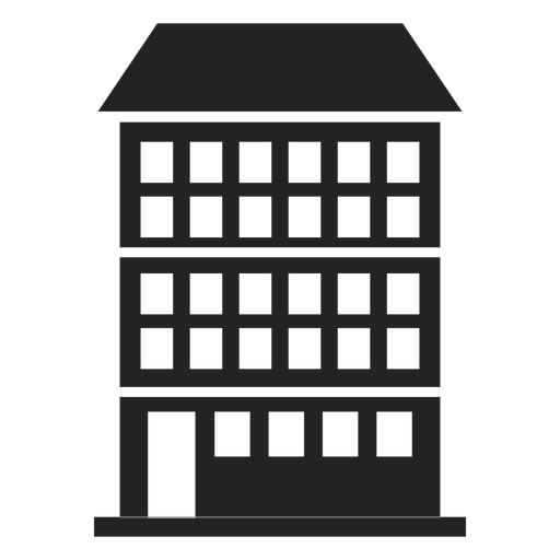 512x512 Condominium Building Black Icon