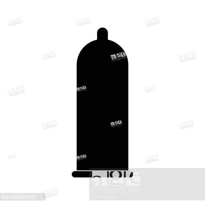 701x700 Condom Icon In Simple Style On A White Background, Stock Vector