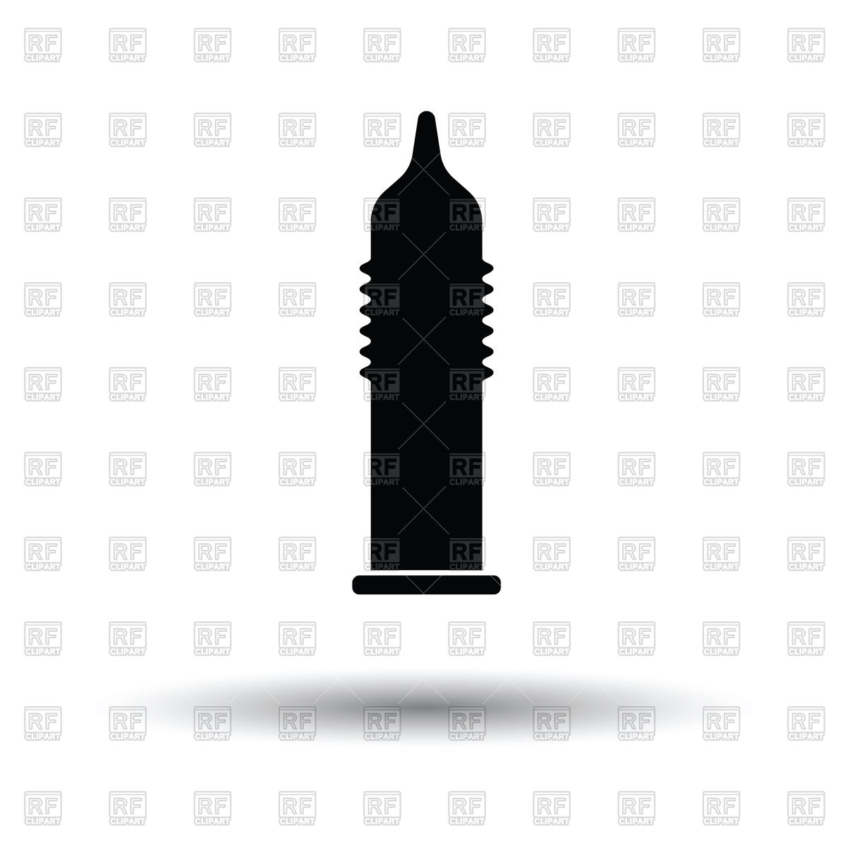 1200x1200 Condom Icon With Shadow Design Vector Image Of Icons And Emblems